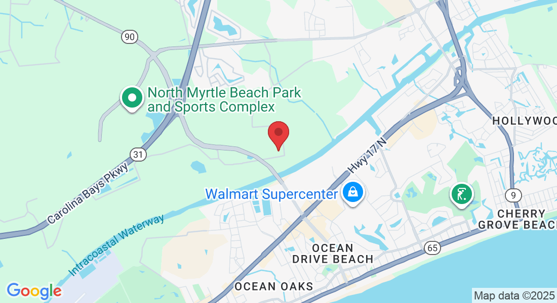 Service area map — North Myrtle Beach, Little River, SC